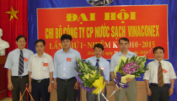 Công ty cổ phần Nước sạch VINACONEX tổ chức Đại hội Chi bộ khóa I