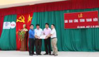 Lễ bàn giao công trình thanh niên tình nguyện tại Trường tiểu học xã Yên Quang, huyện Kỳ Yên
